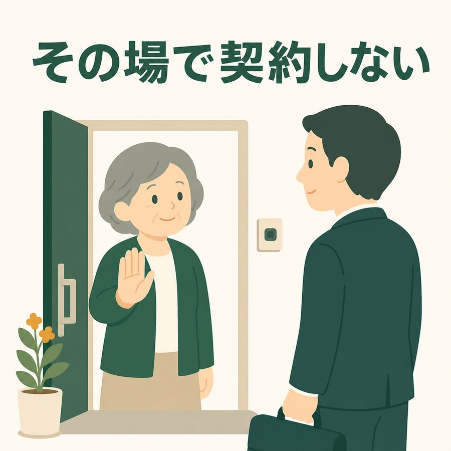 その場で契約しない