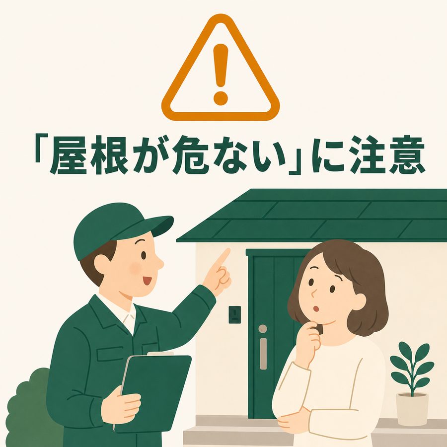 「屋根が危ない」に注意